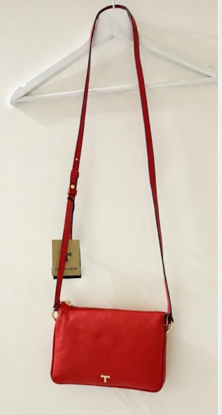 Bolso de hombro o bandolera rojo Latouche
