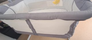 Cuna colecho Chicco gris