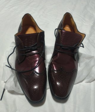 Zapatos Oxford Burdeos Talla 44 Nuevos