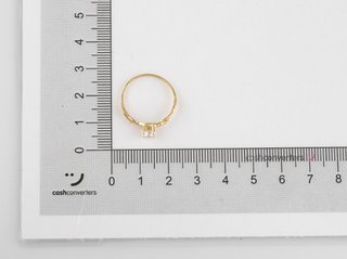 anillo oro 18k con piedra con circonita