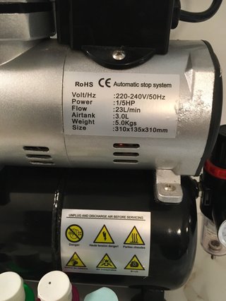 Compresor aerógrafo con accesorios