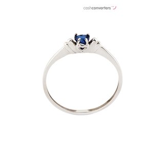 anillo oro 18k con piedra con circonita