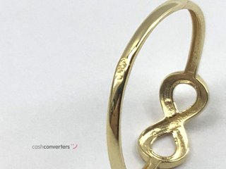 anillo oro 18k con circonita