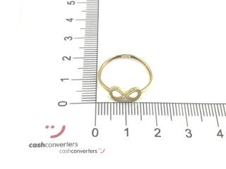 anillo oro 18k con circonita