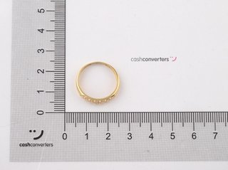anillo oro 18k con piedra con circonita