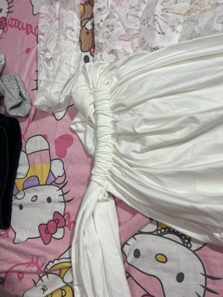 Vestido blanco encaje,vestido liso negro