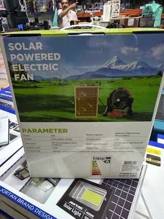 Ventilador Solar Portátil