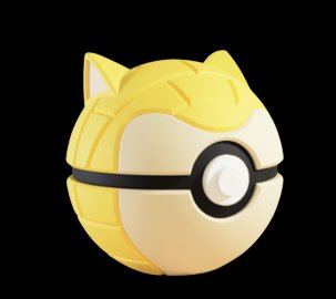Pokeball de Sandshrew Impresa en 3D