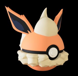 Pokéball de Flareon Impresa en 3D