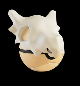 Pokéball de Cubone Impresa en 3D
