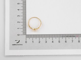 anillo oro 18k con piedra con circonita