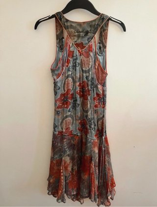 Vestido Diesel Seda Floral M