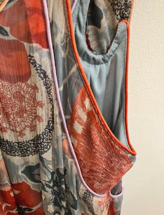 Vestido Diesel Seda Floral M
