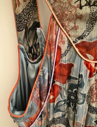 Vestido Diesel Seda Floral M