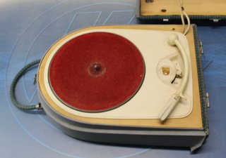 Giradischi portatile, Electrophone Philips AG-2141. Anni '50.