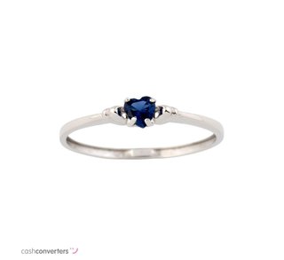 anillo oro 18k con piedra con circonita