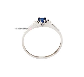 anillo oro 18k con piedra con circonita