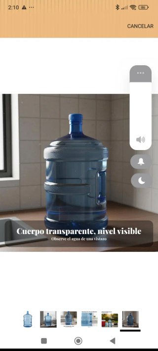 Cubeta de agua 20 litros