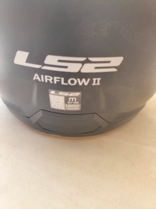 Casco Moto Jet LS2 Airflow II Negro