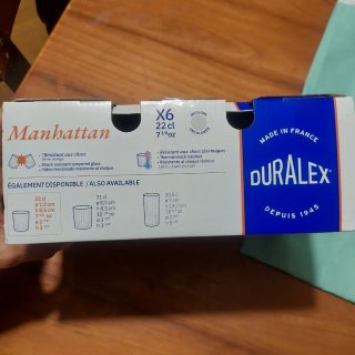 Vasos Duralex Manhattan 12 unidades