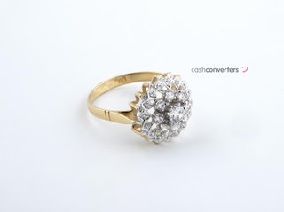 anillo oro 18k con piedra con circonita