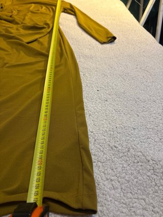 Abito H&M verde con drappeggio taglia M