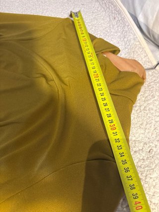Abito H&M verde con drappeggio taglia M