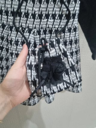 Vestido niña estampado pata de gallo