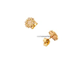 pendientes oro 18k con piedra