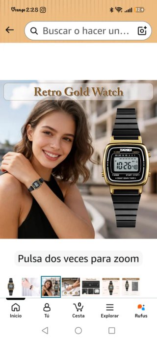 Reloj SKMEI 1901 Negro y Dorado