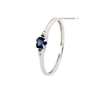 anillo oro 18k con piedra con circonita