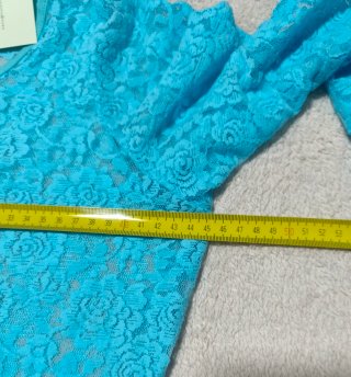Vestido Hunkøn encaje turquesa Talla S