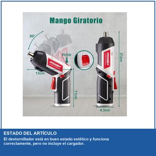 - HYCHIKA destornillador eléctrico batería luz