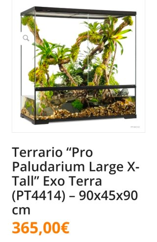 Terrario 90x45x90