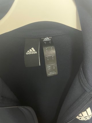 Sudadera Adidas Azul Marino con Rayas