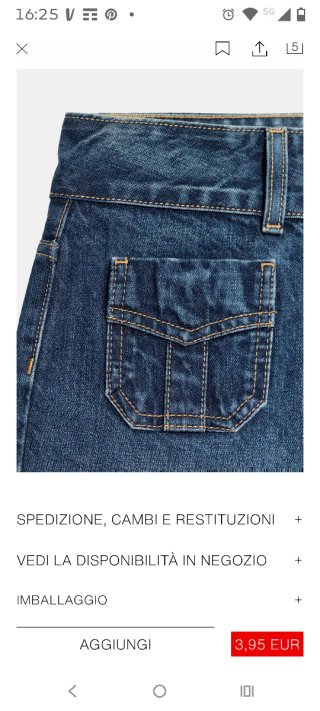 Jeans Zara Blu
