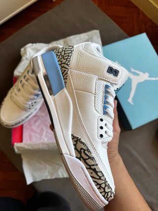 Jordan Retro 3 Bianco e Blu