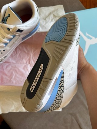 Jordan Retro 3 Bianco e Blu
