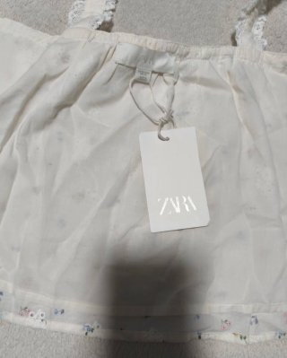 Top Zara flores encaje 13-14 años / S
