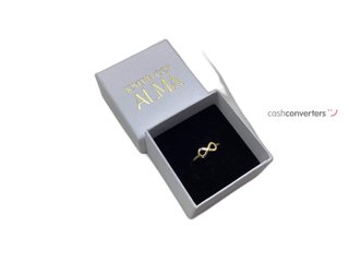 anillo oro 18k con circonita
