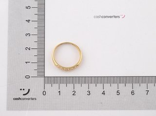 anillo oro 18k con piedra con circonita