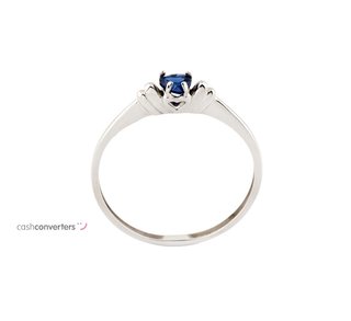 anillo oro 18k con piedra con circonita