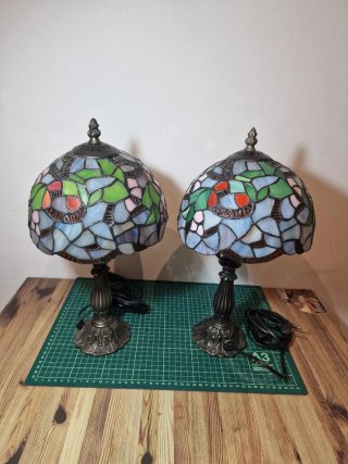 Lampade Tiffany in Cristallo e Metallo