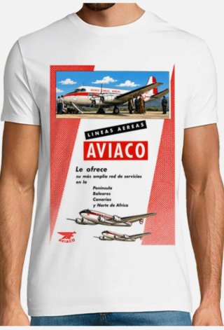 Maglietta Aviaco Linee Aeree Vintage