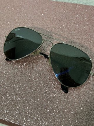 Gafas de sol Ray-Ban Aviator plata/negras