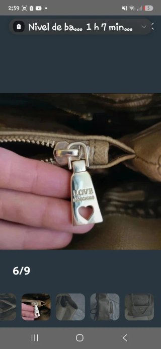 Borsa Moschino Marrone e Oro