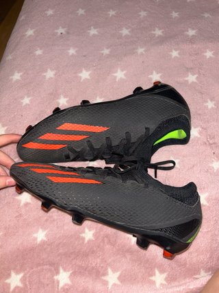 Botas de fútbol Adidas Tacos Negro Naranja
