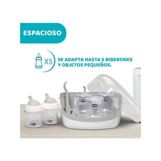 Chicco esterilizador vapor microondas biberones