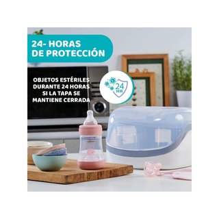 Chicco esterilizador vapor microondas biberones