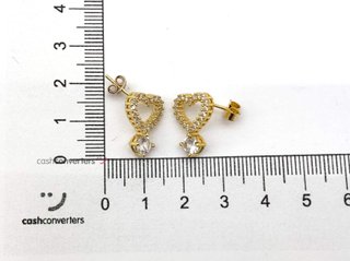 pendientes plata 925mm con piedra con circonita